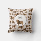 Speciaal dierlijk Oerwoud lionpatroon Kussen (Achterkant)