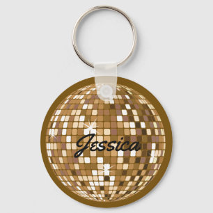 Speciaal Disco Ball Sleutelhanger Brown