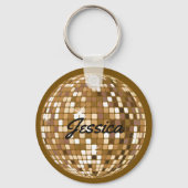 Speciaal Disco Ball Sleutelhanger Brown (Achterkant)