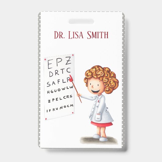 Speciaal doktersbadge clip. badge (Front)