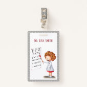 Speciaal doktersbadge clip. badge (Voorkant met clip)