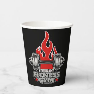 Speciaal draagbaar gewicht Dumbbell Fitness Gym Papieren Bekers