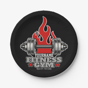 Speciaal draagbaar gewicht Dumbbell Fitness Gym Papieren Bordje
