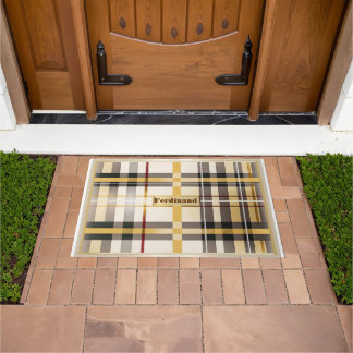 Speciaal Elegant Classic Tan en Taupe Deurmat