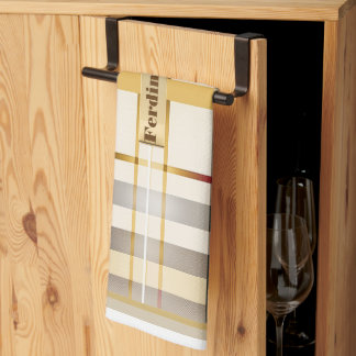 Speciaal Elegant Classic Tan en Taupe Theedoek