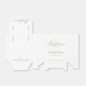 Speciaal Elegant Gold Cross Baptisme Script Bedankdoosjes (Uitgevouwen)