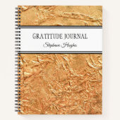 Speciaal Elegant Gold Gratitude Journal Notitieboek (Voorkant)