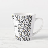 Speciaal elegant kerstpatroon latte mok (Rechts)