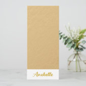 Speciaal Elegant Minimalistisch Gold-Bladwijzer (Staand voorkant)