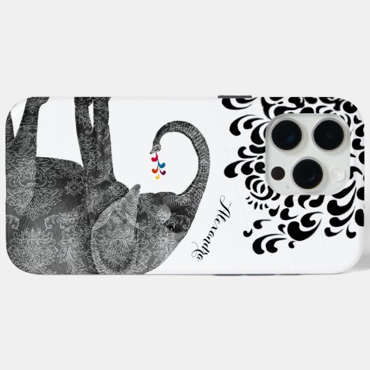 Speciaal Elephant Damask iPhone 6 hoesje (Achterkant (horizontaal))