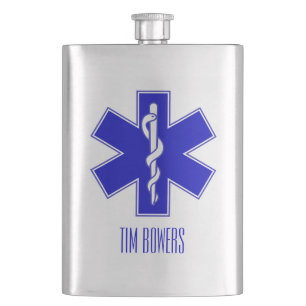 Speciaal EMT Star of Life-symbool Heupfles