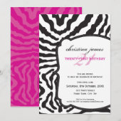 SPECIAAL EVENEMENT UITNODIGINGEN :: super zebra 6P (Voorkant / Achterkant)