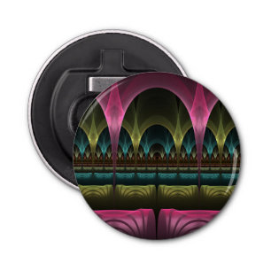 Speciaal Fantasy Patroon Abstract Kleurrijke Fract Button Flesopener