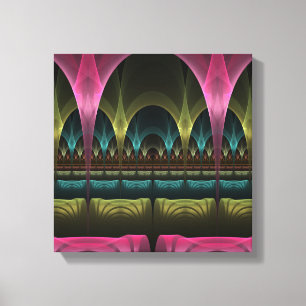 Speciaal Fantasy Patroon Abstract Kleurrijke Fract Canvas Afdruk