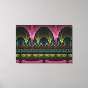 Speciaal Fantasy Patroon Abstract Kleurrijke Fract Canvas Afdruk