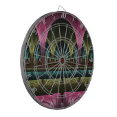 Speciaal Fantasy Patroon Abstract Kleurrijke Fract Dartbord (Voorkant Links)