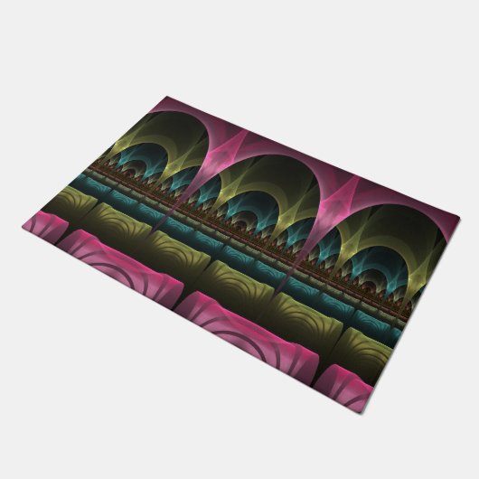 Speciaal Fantasy Patroon Abstract Kleurrijke Fract Deurmat (Schuin)