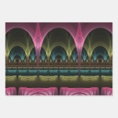 Speciaal Fantasy Patroon Abstract Kleurrijke Fract Inpakpapier Vel (Voorkant)