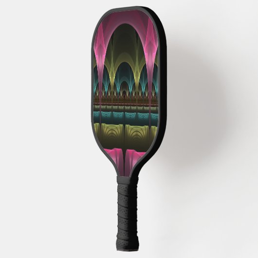 Speciaal Fantasy Patroon Abstract Kleurrijke Fract Pickleball Paddle (Links)