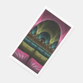 Speciaal Fantasy Patroon Abstract Kleurrijke Fract Servet (Hoek)