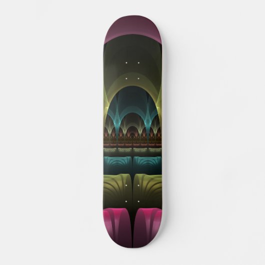 Speciaal Fantasy Patroon Abstract Kleurrijke Fract Skateboard (Voorkant)