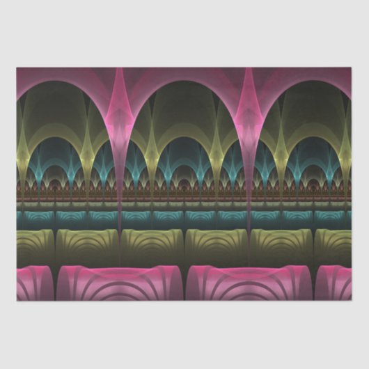 Speciaal Fantasy Patroon Abstract Kleurrijke Fract Tissuepapier (Voorkant)