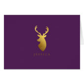 Speciaal Faux Gold Foil Deer Head (Voorkant Horizontaal)