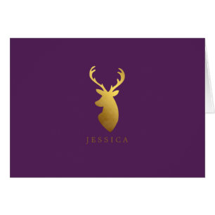 Speciaal Faux Gold Foil Deer Head