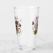 Speciaal Floral Art Beer Glass voor papa Glas (Links)