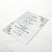 Speciaal Floral Patterned bruiloft uitnodiging (Gedraaid)