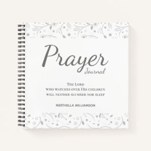 Speciaal Floral White Prayer Journal Notitieboek