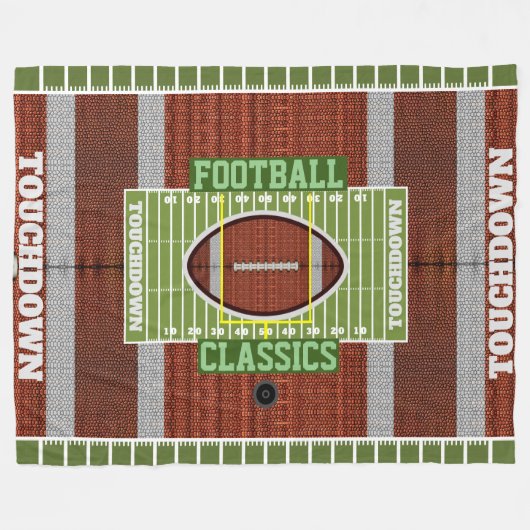 Speciaal Football Classics Fleece Blanket (Voorkant (Horizontaal))