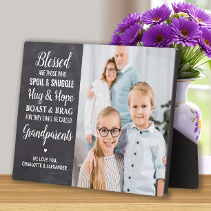 Speciaal foto van Rustic Blessed Grandouders Fotoplaat
