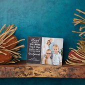 Speciaal foto van Rustic Blessed Grandouders Fotoplaat (Zijkant)
