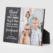 Speciaal foto van Rustic Blessed Grandouders Fotoplaat (Zijkant)