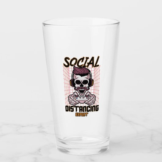 Speciaal gameontwerp met sociale afstanden glas (Voorkant)