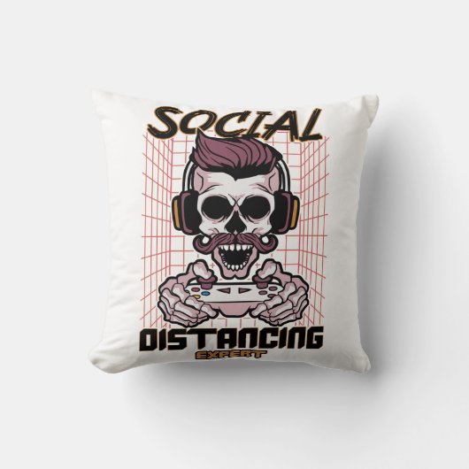 Speciaal gameontwerp met sociale afstanden kussen (Voorkant)