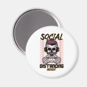 Speciaal gameontwerp met sociale afstanden magneet (Voorkant / Achterkant)