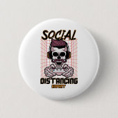 Speciaal gameontwerp met sociale afstanden ronde button 5,7 cm (Voorkant)