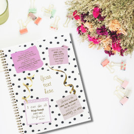 Speciaal gebed tijdschrift | polka dot notitieboek