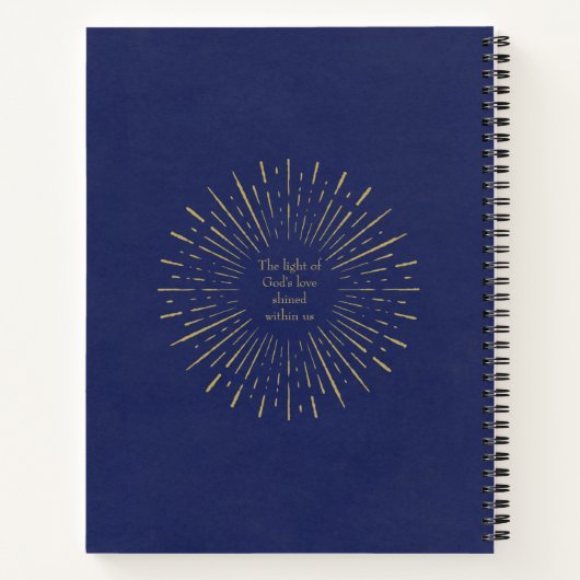 Speciaal gebeid- of scriptjournaal notitieboek (Achterkant)