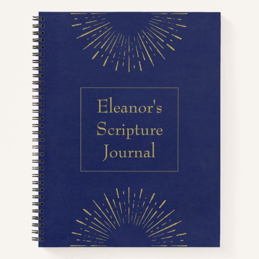 Speciaal gebeid- of scriptjournaal notitieboek (Voorkant)