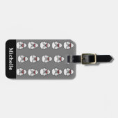 Speciaal gebundeld patroonsegment bagagelabel (Voorkant horizontaal)