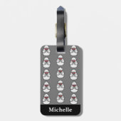 Speciaal gebundeld patroonsegment bagagelabel (Achterkant verticaal)