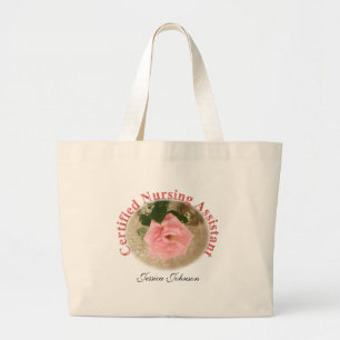 Speciaal gecertificeerde verpleegassistent-Canvas Grote Tote Bag