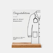 Speciaal gefeliciteerd White Coat Ceremony Acryl Bord (Voorkant)