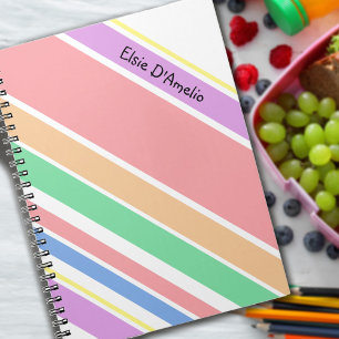 Speciaal gekleurd multi-Stripe pasta Notitieboek