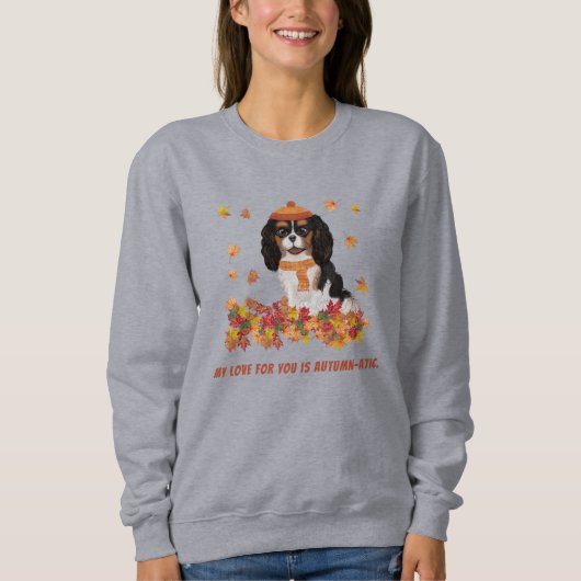 Speciaal gekleurde Tri Cavalier SpanielSweats Trui (Voorkant)