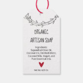 Speciaal geluid "Handmade for you" Kraft Cadeaulabel (Achterkant)