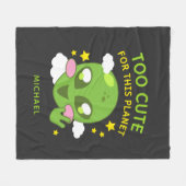 Speciaal geluid voor deze planeet Alien Fleece Deken (Voorkant (Horizontaal))